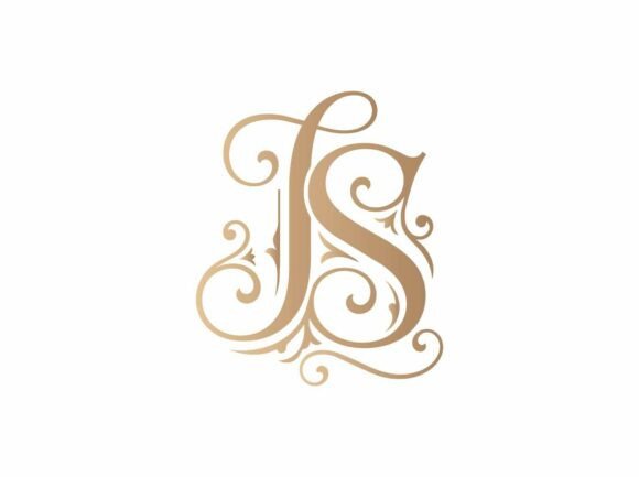 JS Ornate Monogram Logo SVG