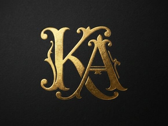 KA Premium Monogram Logo SVG