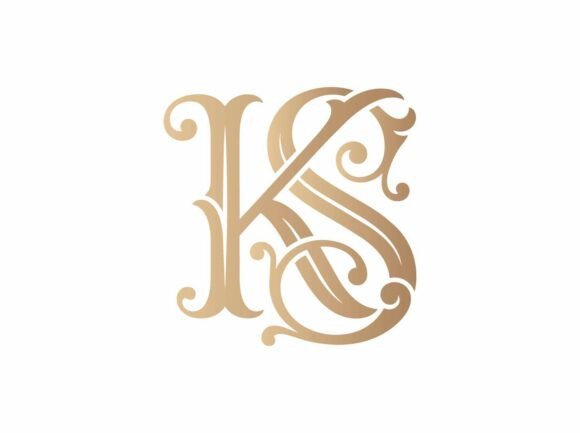 KS Interlocking Initials Logo SVG