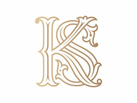 KS Refined Lettermark Monogram SVG