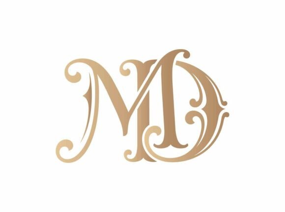 MD Premium Monogram Logo SVG