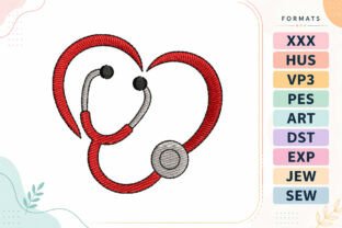 Mini Heart Stethoscope · Creative Fabrica