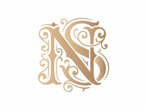 NS Interlocking Initials Logo SVG