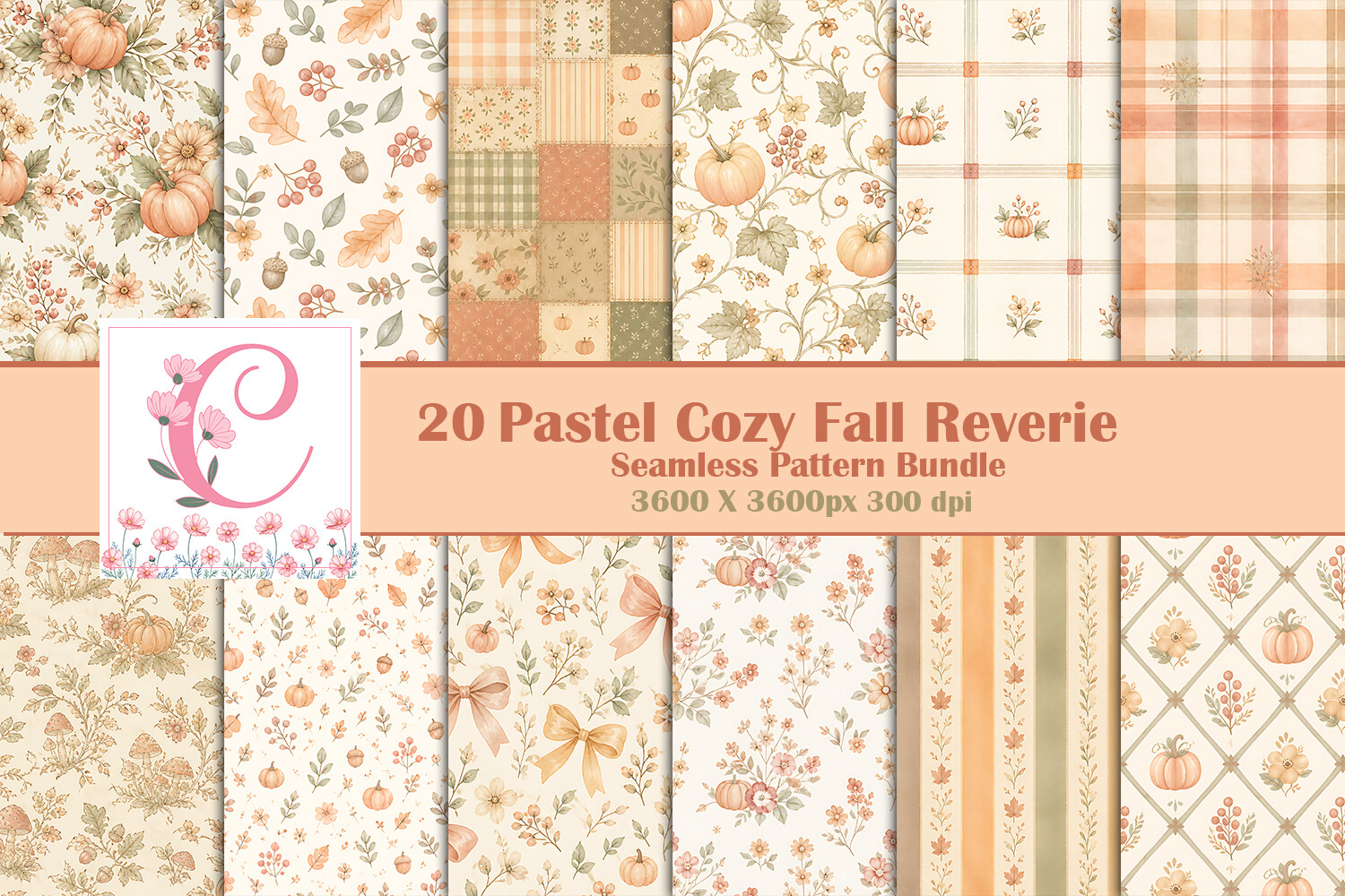 Pastel Cozy Fall Reverie Seamless Paper