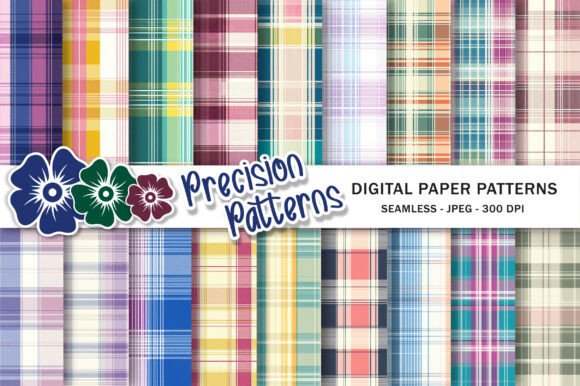 Pastel Plaid Digital Seamless Papers