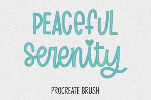 Peaceful Serenity Procreate Brush