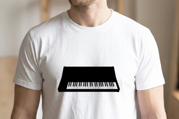 Piano Keyboard Silhouette Vector