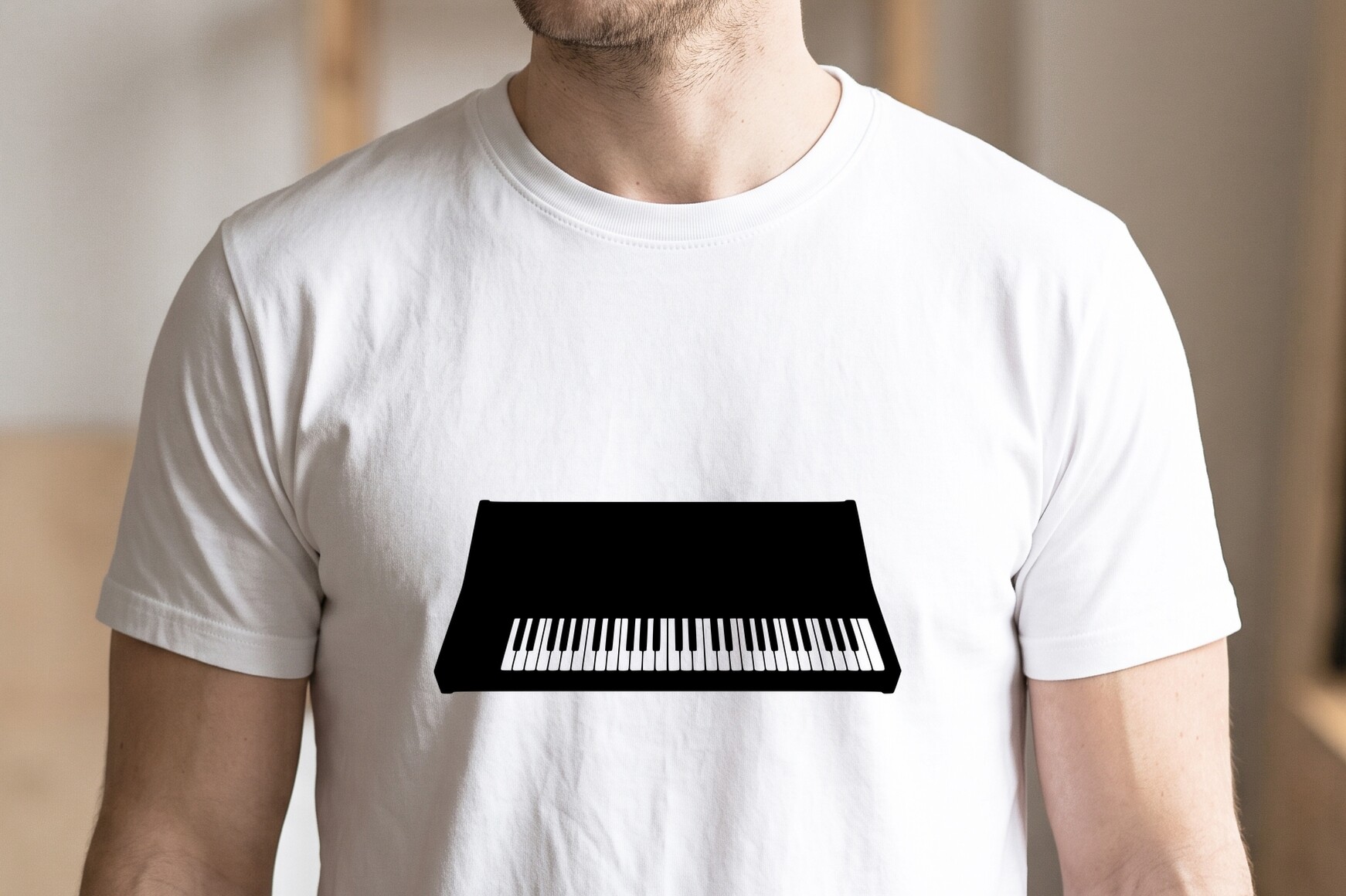 Piano Keyboard Silhouette Vector