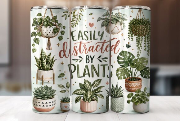 Plant Lover Tumbler Wrap Sublimation PNG