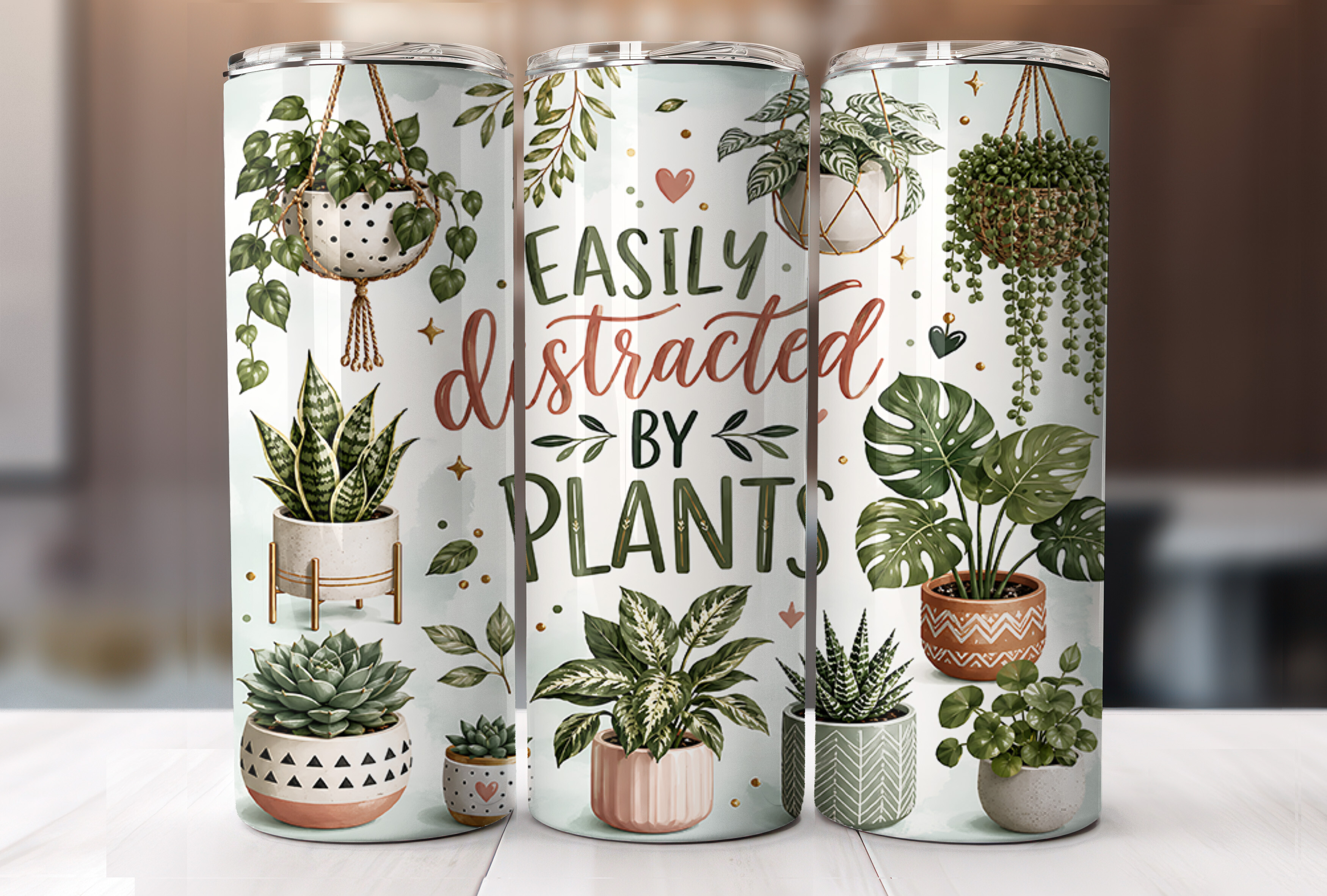 Plant Lover Tumbler Wrap Sublimation PNG