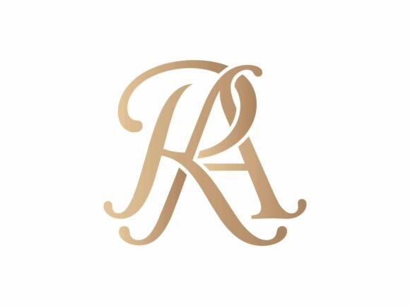 RA Elegant Initials Logo SVG