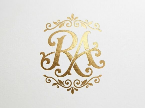 RA Premium Monogram Logo SVG