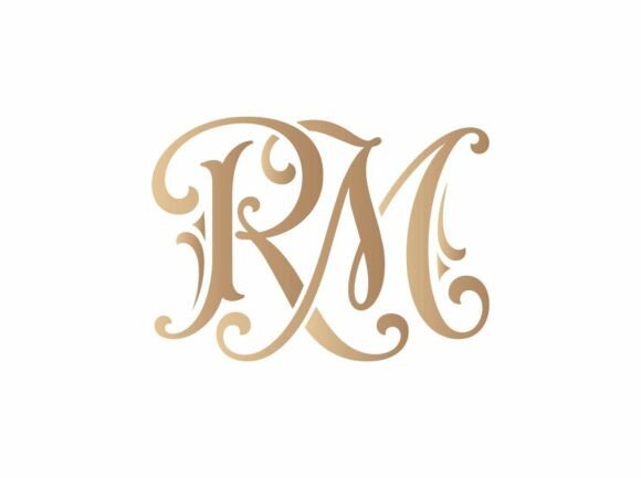 RM Elegant Monogram Logo SVG