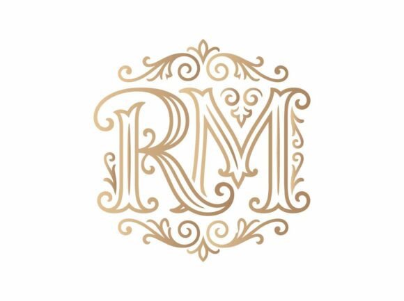 RM Premium Monogram Logo SVG