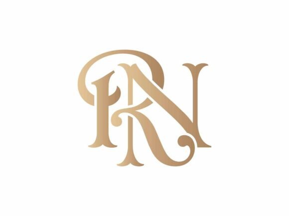 RN Luxury Initial Monogram SVG