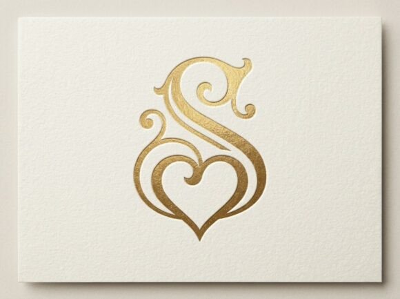 S Love Monogram Logo SVG
