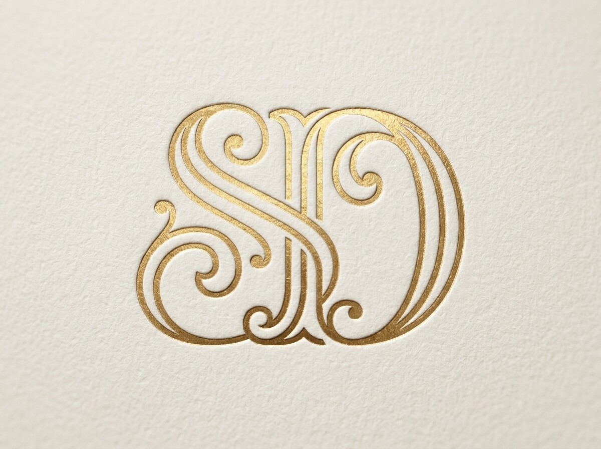 SD Interlocking Initials Logo SVG