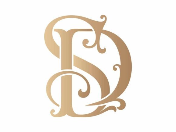 SD Luxury Initial Monogram SVG