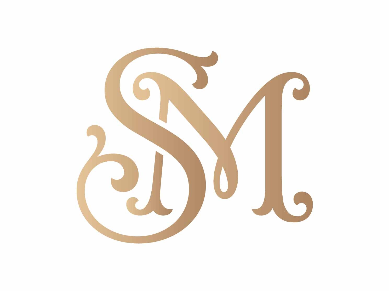SM Refined Lettermark Monogram SVG