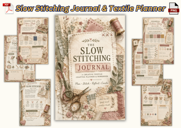 Slow Stitching Journal & Textile Planner