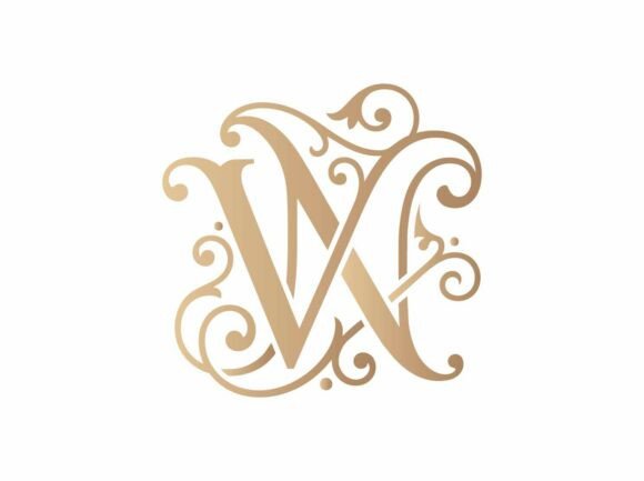 VN Interlocking Initials Logo SVG