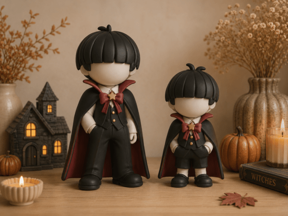 Wizard Boys STL Set | Spooky Halloween Vampire Figurines - Image 1