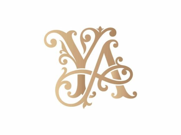 YA Interlocking Initials Logo SVG