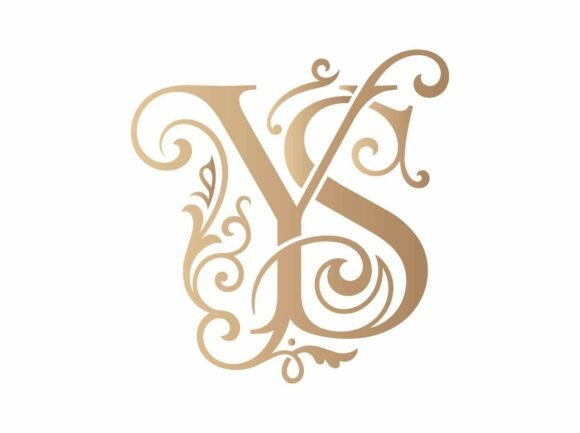 YS Beauty Monogram Logo SVG
