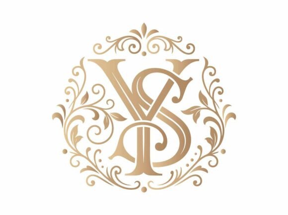 YS Royal Monogram Logo SVG