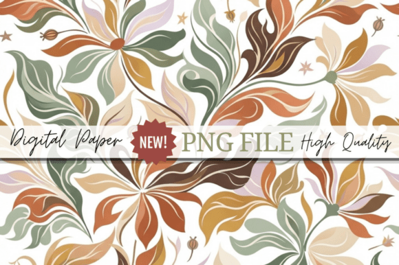 Vintage Floral Pattern, Boho Floral