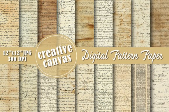 Antique Handwritten Manuscript Patterns