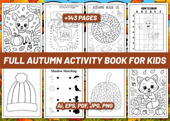 Autumn Activity Book for Kids Volume - 3