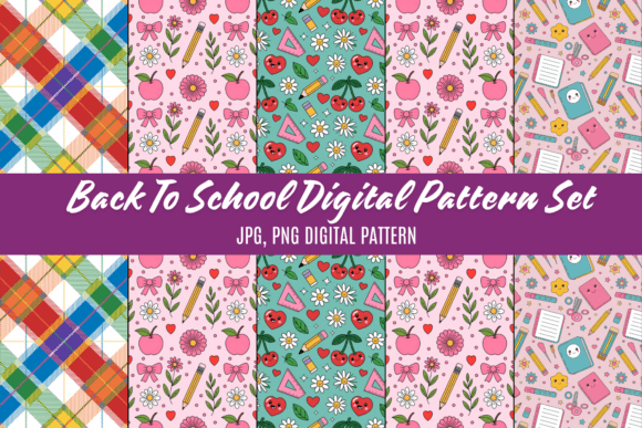 Back to School Digital Pattern Set