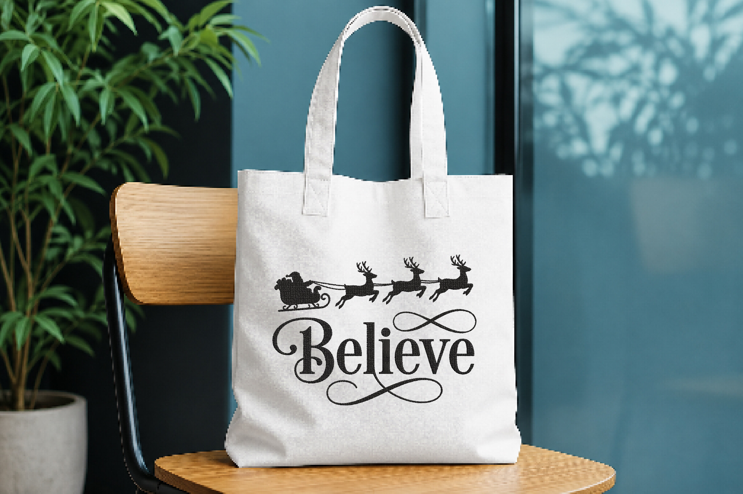 Believe Christmas Machine Embroidery - photo 5