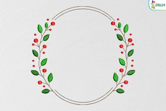 Berry Leaf Circle Floral Wreath