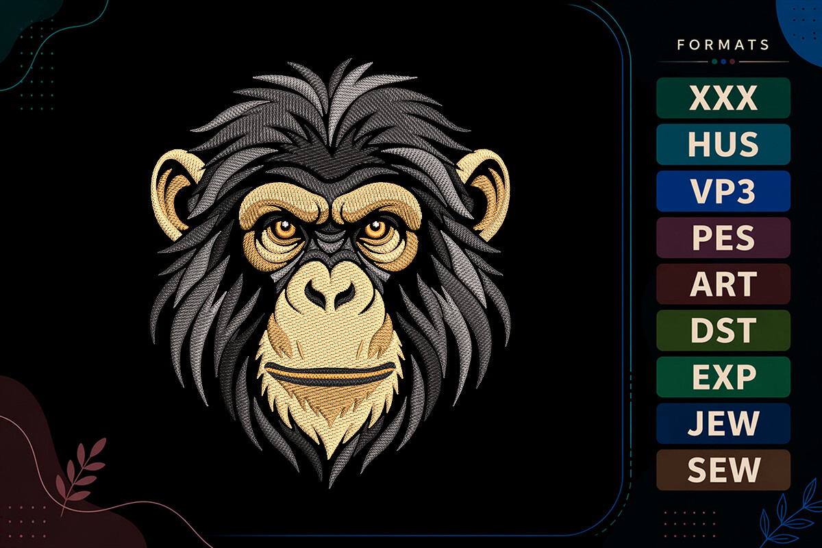Chimpanzee Monkey Face Art