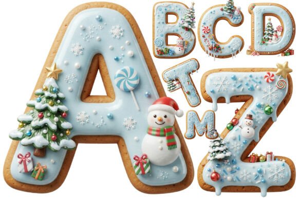 Christmas Alphabet Letters Bundle