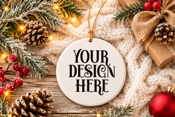 Christmas Ornament Mockup
