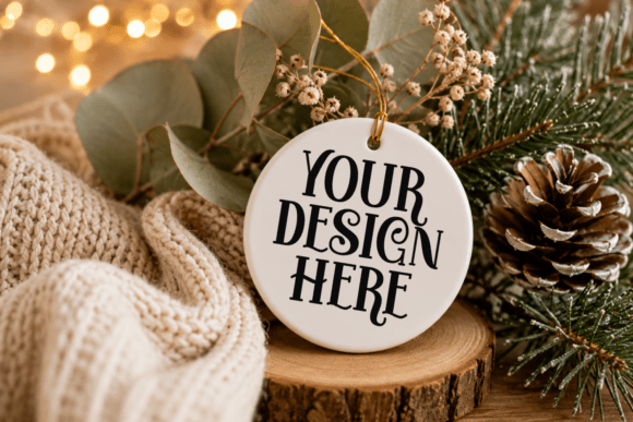 Christmas Ornament Mockup