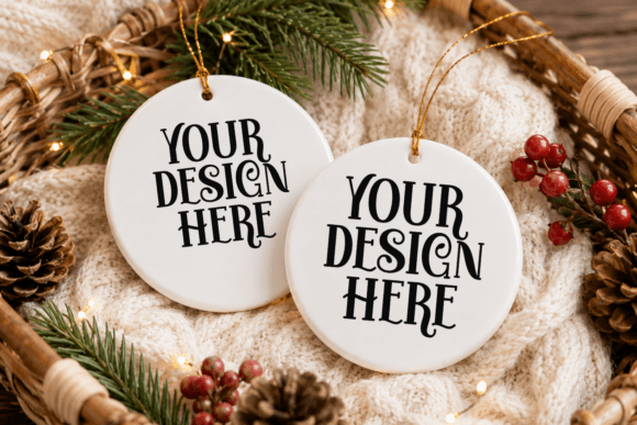 Christmas Ornament Mockup