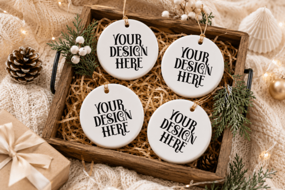 Christmas Ornament Mockup