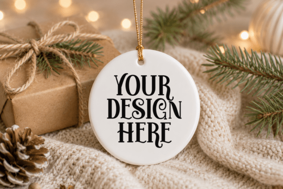 Christmas Ornament Mockup