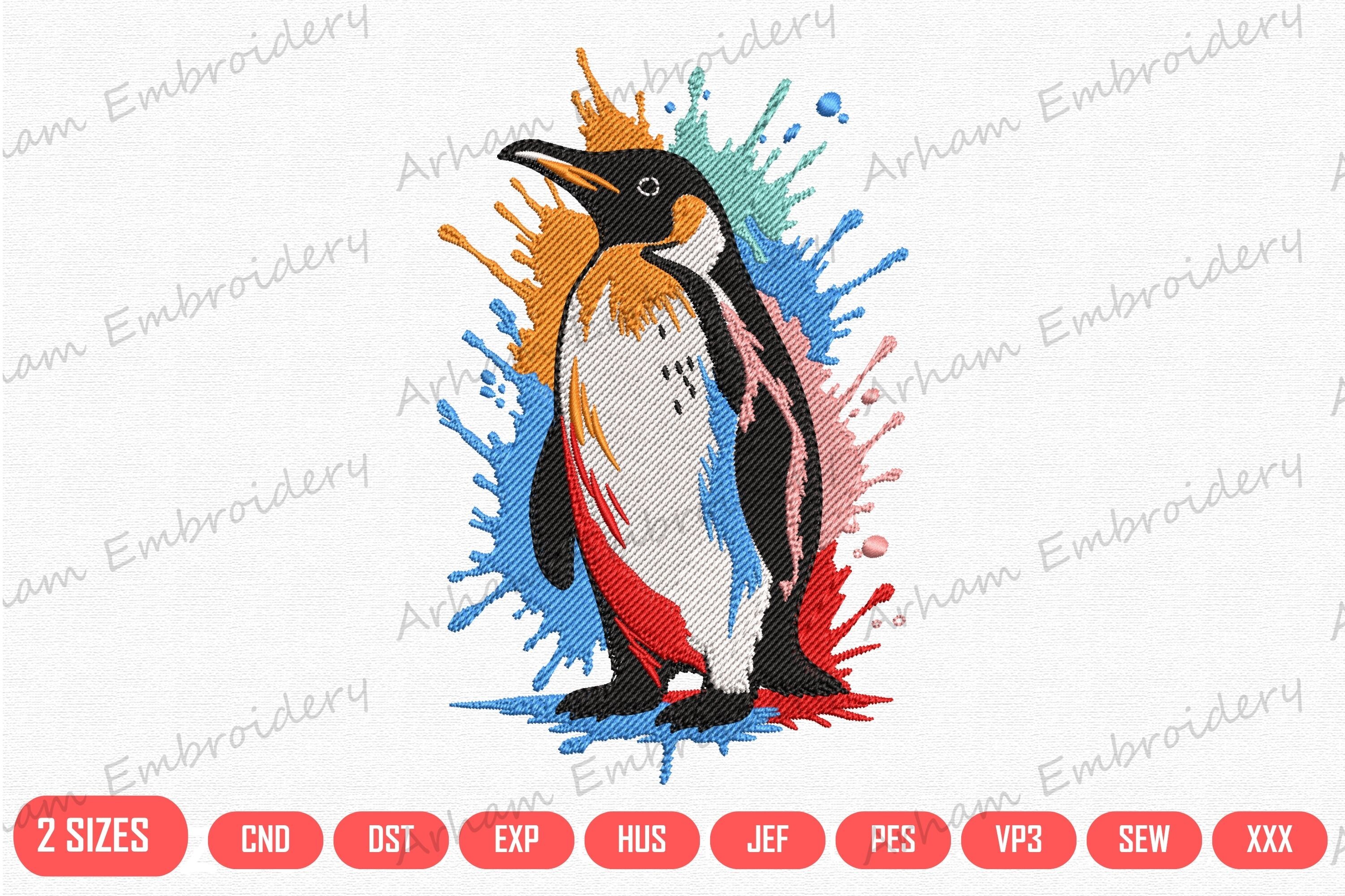 Colorful Penguin Splash