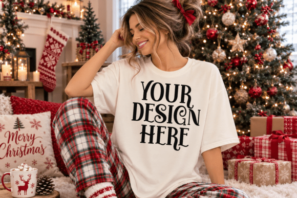 Comfort Colors 1717 Christmas Mockup