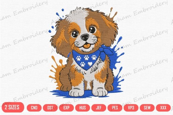 Cute Puppy Splash