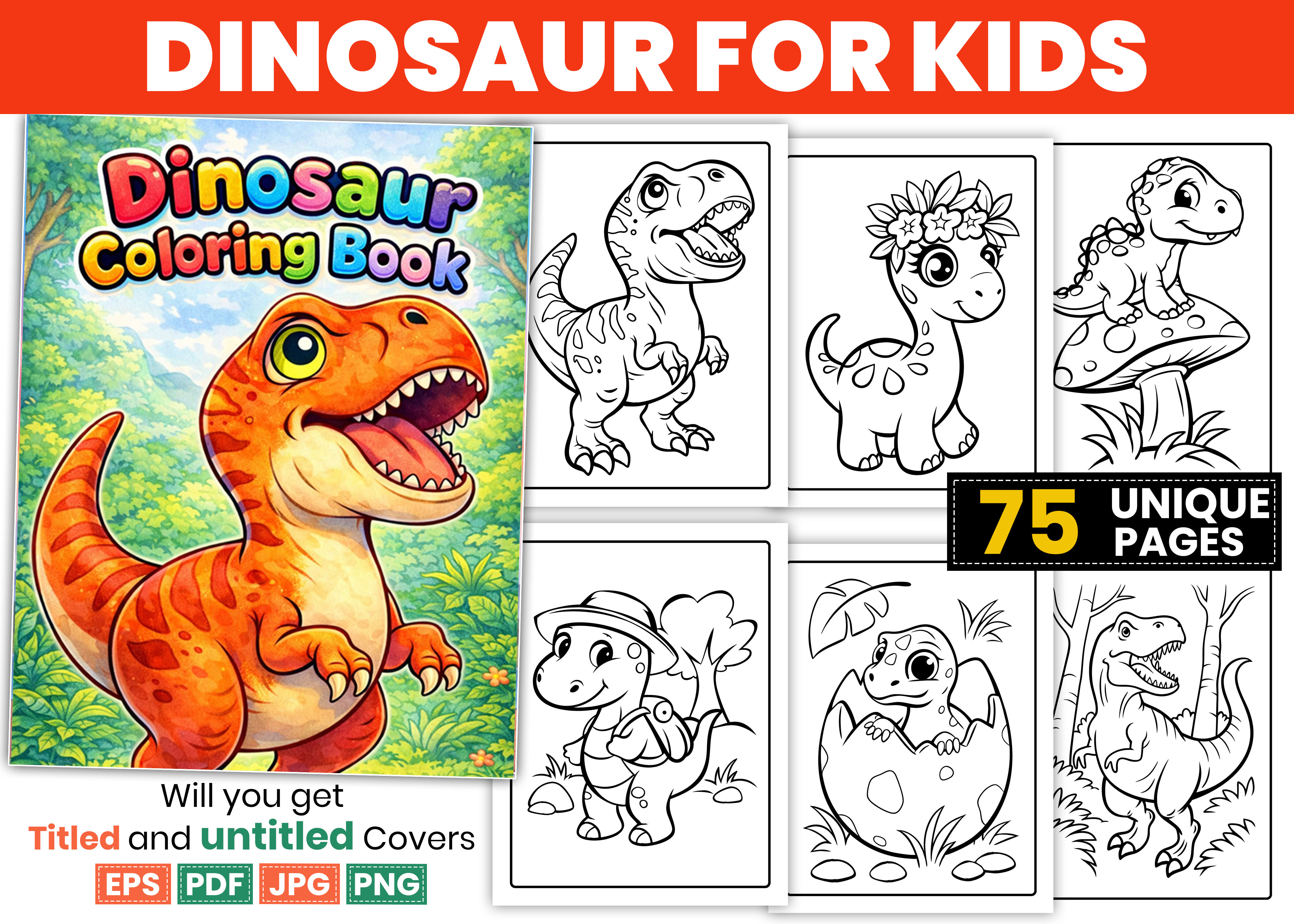 Dinosaur Coloring Pages for Kids