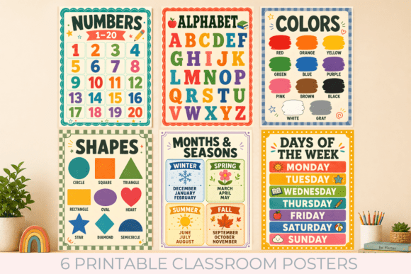 Early Learning Classroom Posters Bundle