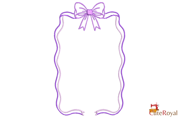 Elegant Bow Frame Monogram - 3 Sizes