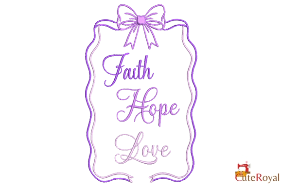 Faith Hope Love Frame - 3 Sizes