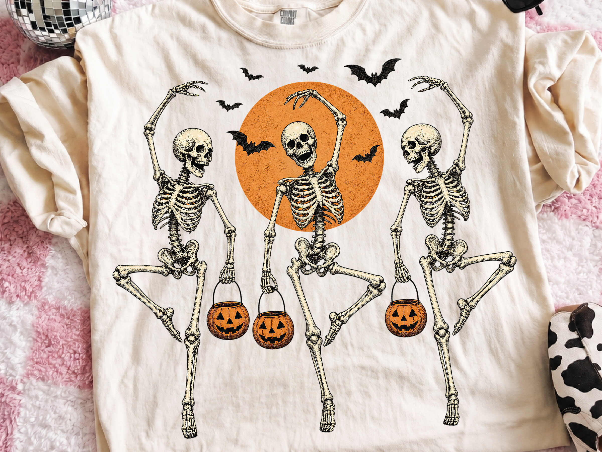 Halloween Dancing Skeleton Dance Pumpkin